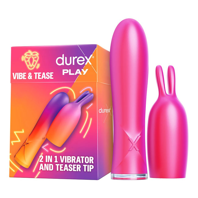Durex Play Vibe & Tease 2in1 wibrator ze stymulującą końcówką