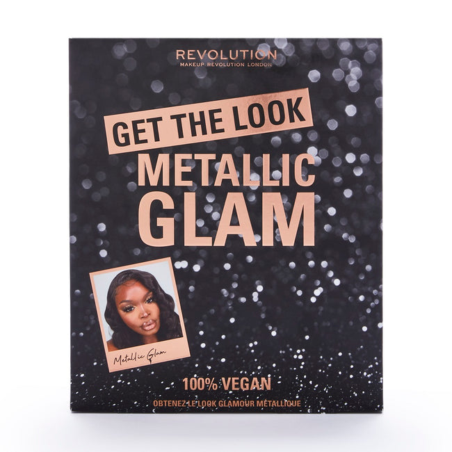 Makeup Revolution Get The Look: Metallic Glam Makeup Set zestaw produktów do makijażu