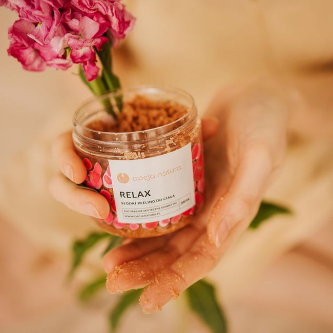 Opcja Natura Relax słodki peeling do ciała 200ml