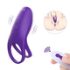 Amzing Toy Trap-RTC pierścień wibracyjny zdalnie sterowany z 9 trybami wibracji Violet