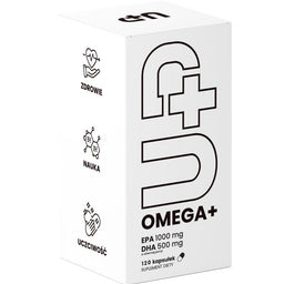 UP Health Pharma Omega+ UP omega suplement diety 120 kapsułek