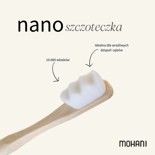 Mohani Nano szczoteczka bambusowa do zębów