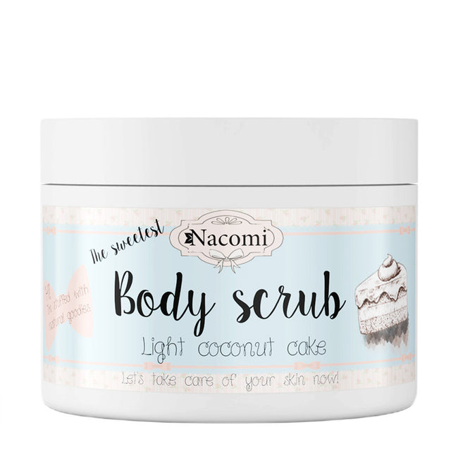 Nacomi Cukrowy peeling do ciałal ekki kokosowy tort 200g