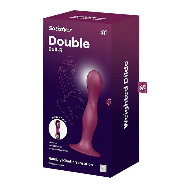 Satisfyer Double Ball-R dildo z kulkami gejszy Red