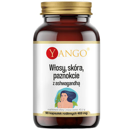 Yango Włosy skóra paznokcie z ashwagandhą suplement diety 90 kapsułek