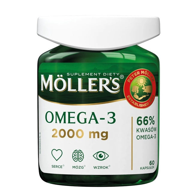 Möller's Omega-3 2000mg suplement diety 60 kapsułek