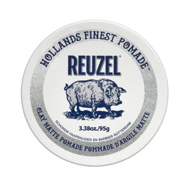 Reuzel Hollands Finest Pomade Clay Matte Pomade matująca glinka do włosów na bazie wody 95g