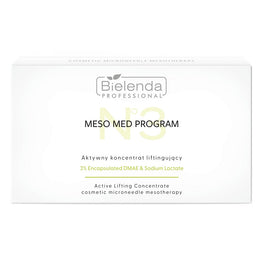 Bielenda Professional Meso Med Program aktywny koncentrat liftingujący z 3% enkapsułkowanym DMAE 10x3ml