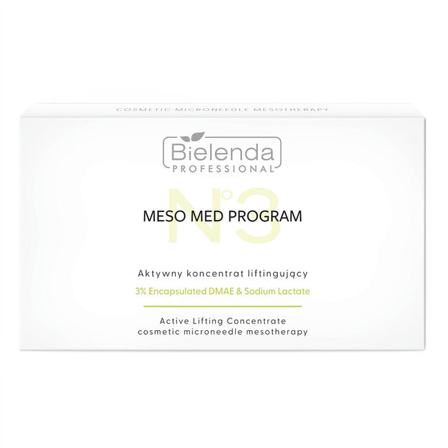 Bielenda Professional Meso Med Program aktywny koncentrat liftingujący z 3% enkapsułkowanym DMAE 10x3ml
