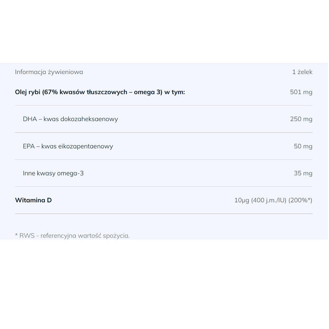 Olimp Labs Gold Omega 3 Kids suplement diety 30 żelków