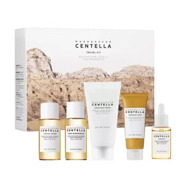SKIN1004 Madagascar Centella Travel Kit zestaw olejek oczyszczający 30ml + pianka oczyszczająca 20ml + tonik do twarzy 30ml + serum do twarzy 30ml + krem do twarzy 30ml