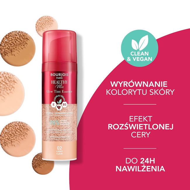 Bourjois Healthy Mix Glow Tint Essence nawilżająca esencja wyrównująca koloryt