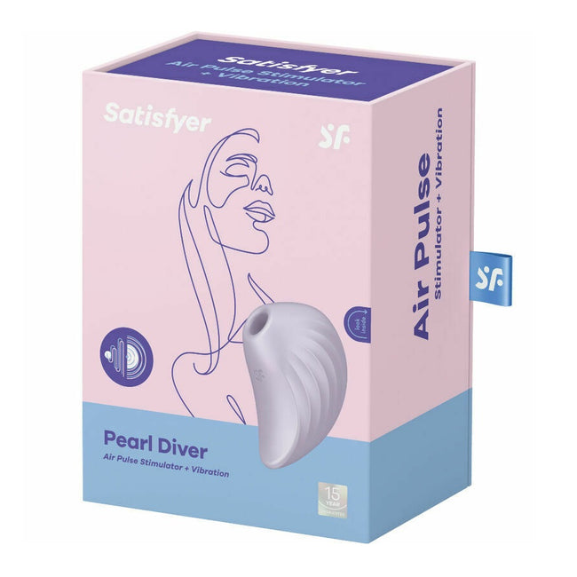Satisfyer Pearl Diver powietrzny stymulator łechtaczkowy z wibracjami Violet
