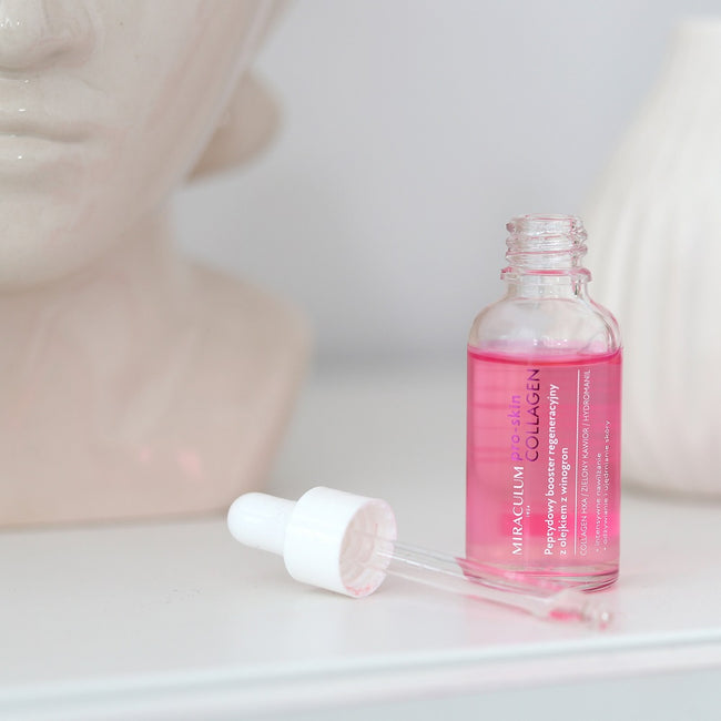 Miraculum Pro-Skin Collagen peptydowy booster regeneracyjny z olejkiem z winogron 30ml