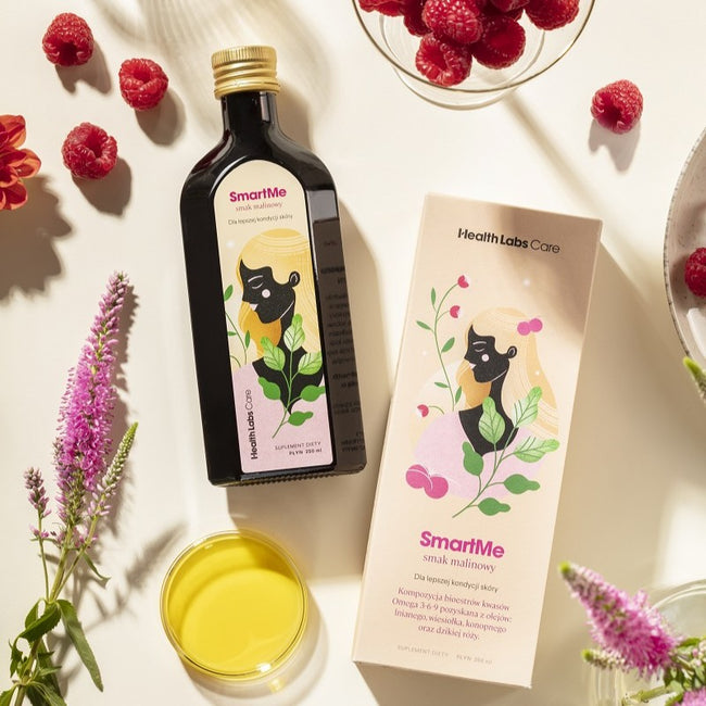 HealthLabs SmartMe suplement diety poprawiający kondycję skóry Malina 250ml