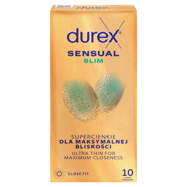 Durex Sensual Slim prezerwatywy lateksowe 10szt
