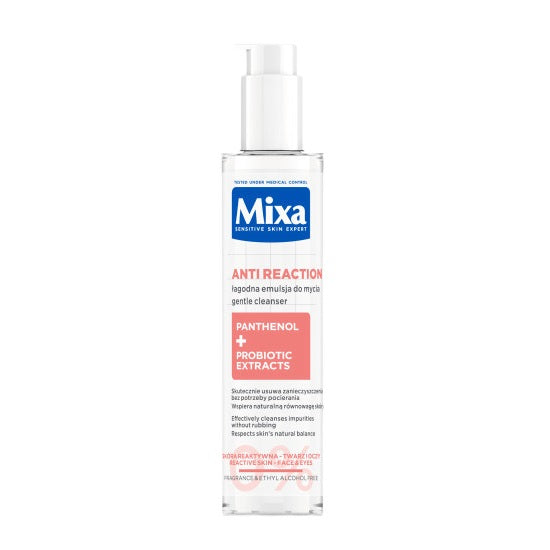 MIXA Anti Reaction łagodna emulsja do mycia przeciw zaczerwienieniom dla skóry reaktywnej 150ml