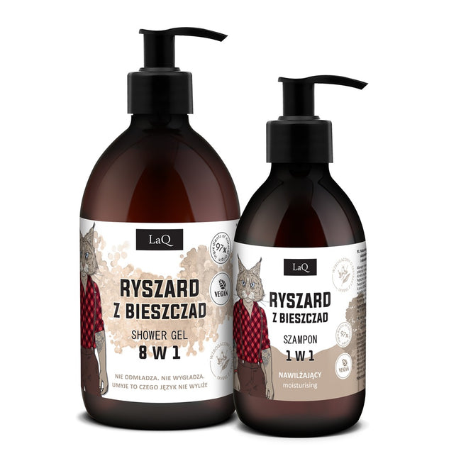 LaQ Ryszard z Bieszczad zestaw żel pod prysznic 500ml + szampon 300ml