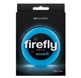 NS Novelties Firefly Halo Medium świecący w ciemności pierścień erekcyjny Blue