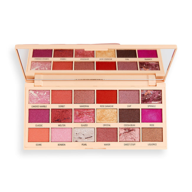 Makeup Revolution I Heart Revolution Chocolate Eyeshadow Palette paleta cieni do powiek Marble Rose Gold 18g