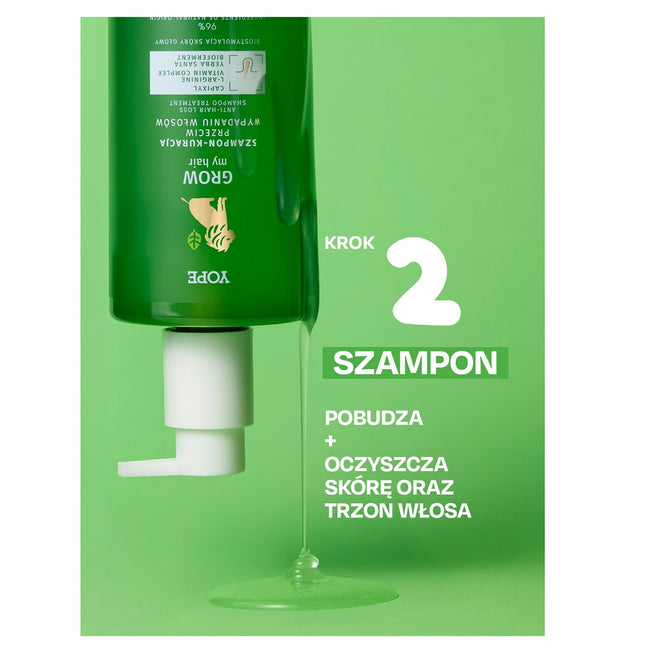 Yope Grow My Hair szampon kuracja przeciw wypadaniu włosów 300ml