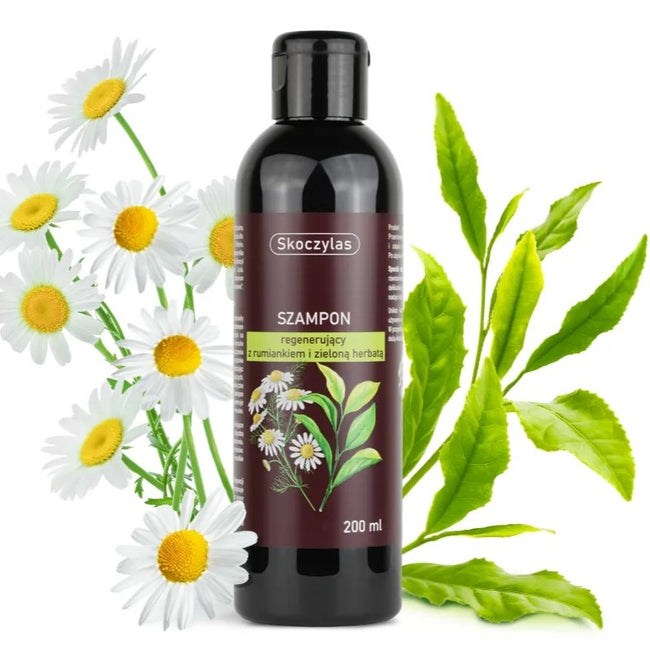 Skoczylas Szampon regenerujący z rumiankiem i zieloną herbatą 200ml