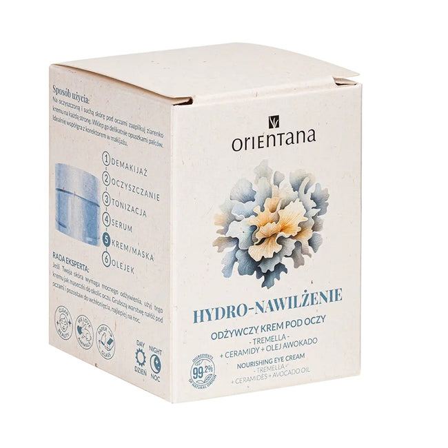 ORIENTANA Hydro-Nawilżenie odżywczy krem pod oczy z ceramidami 15ml