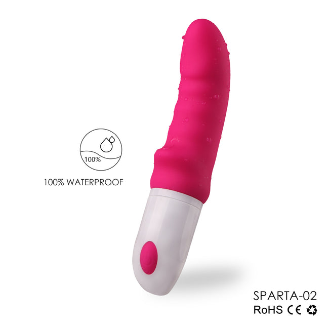 S-HANDE Sparta II wibrator z 9 trybami wibracji Red Rose