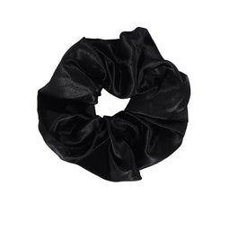 Sister Young Lilu satynowa gumka do włosów scrunchie Black