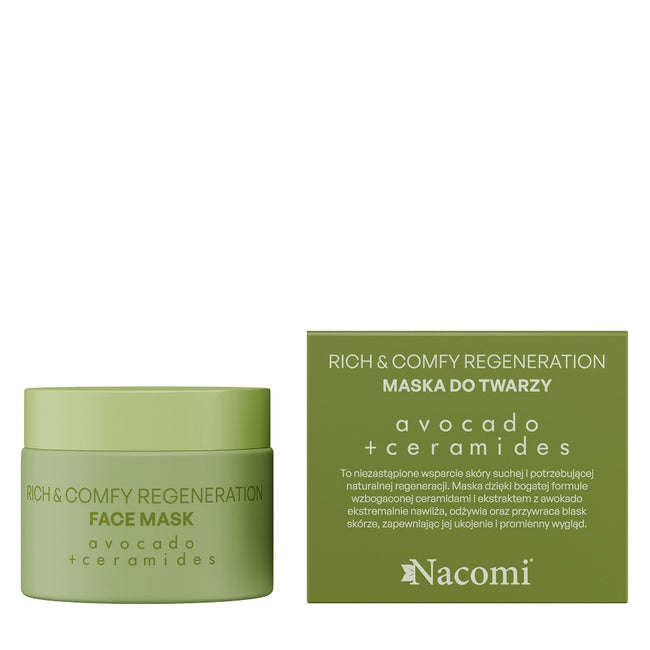 Nacomi Rich & Comfy Regeneration maseczka do twarzy Avocado 40ml