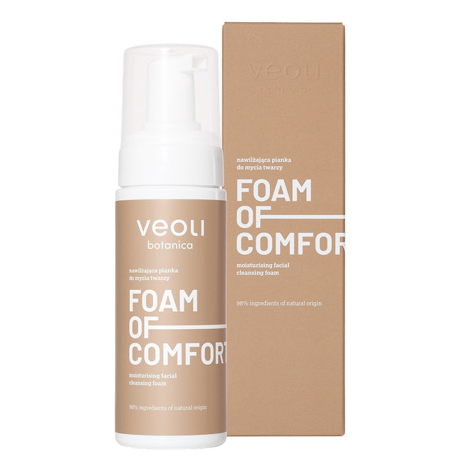Veoli Botanica Foam Of Comfort nawilżająca pianka do mycia twarzy 150ml