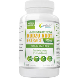 WISH Pharmaceutical Kudzu Root Extract 500mg suplement diety 120 kapsułek