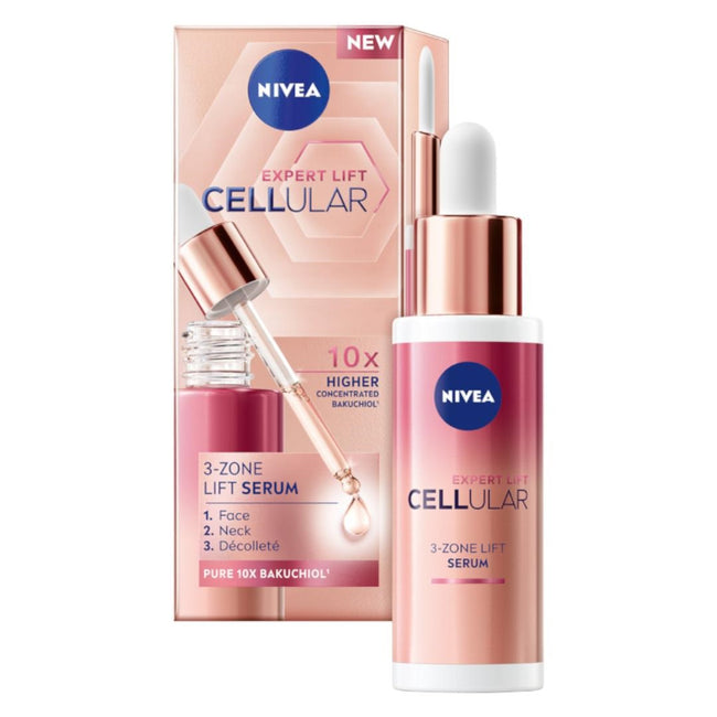 Nivea Cellular Expert Lift zestaw krem anti-age na dzień 50ml + 3-strefowe serum 30ml