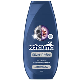 Schauma Silver Reflex Shampoo szampon przeciw żółtym tonom do włosów siwych białych i blond 250ml