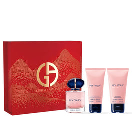 Giorgio Armani My Way zestaw woda perfumowana spray 50ml + żel pod prysznic 50ml + balsam do ciała 50ml
