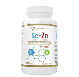 Progress Labs Selen 200mcg + Cynk 15mg suplement diety 120 kapsułek