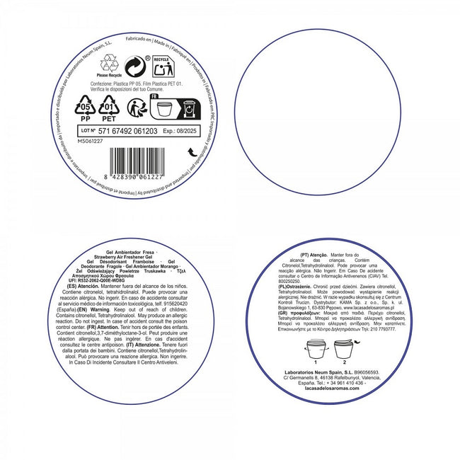 La Casa de los Aromas Odświeżacz powietrza w żelu Fresa 100g