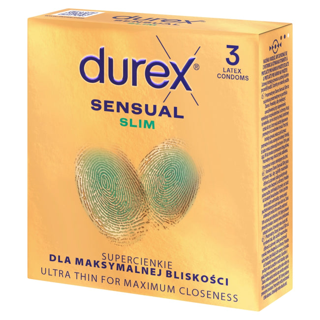 Durex Sensual Slim prezerwatywy lateksowe 3szt