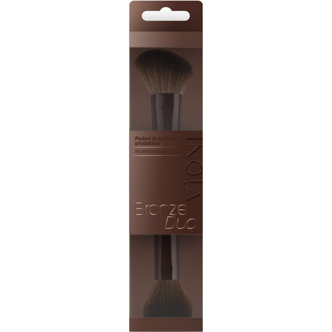 Vioni Bronze Duo pędzel do produktów suchych dwustronny