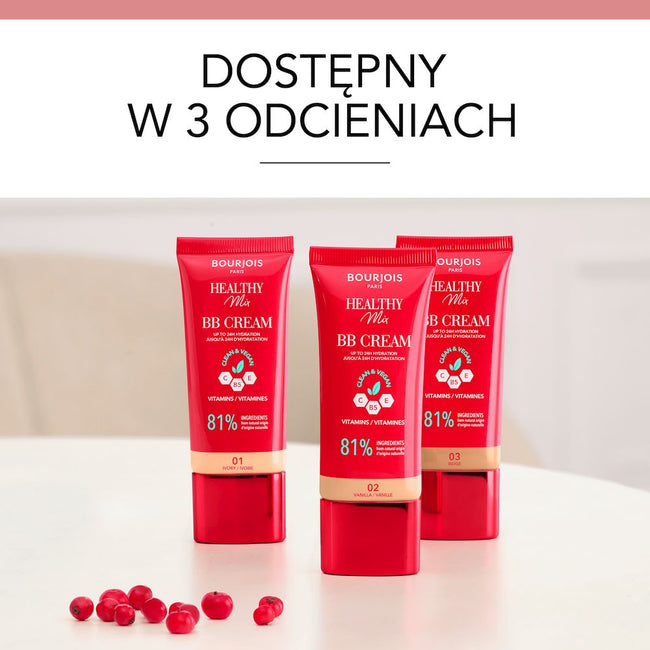Bourjois Healthy Mix kryjący krem BB z kompleksem witamin