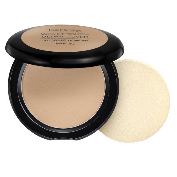 Isadora Velvet Touch Ultra Cover Compact Powder SPF20 kryjący puder prasowany