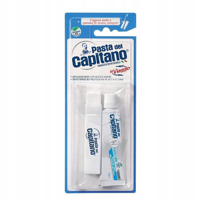 Pasta del Capitano Travel Kit zestaw podróżny z pastą i szczoteczką do zębów