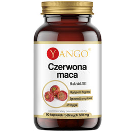 Yango Czerwona maca ekstrakt 10:1 suplement diety 90 kapsułek