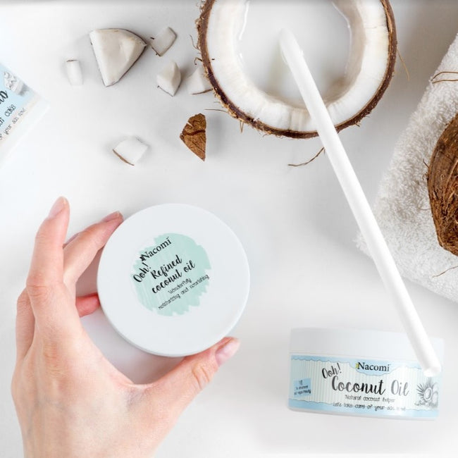 Nacomi Cukrowy peeling do ciałal ekki kokosowy tort 200g