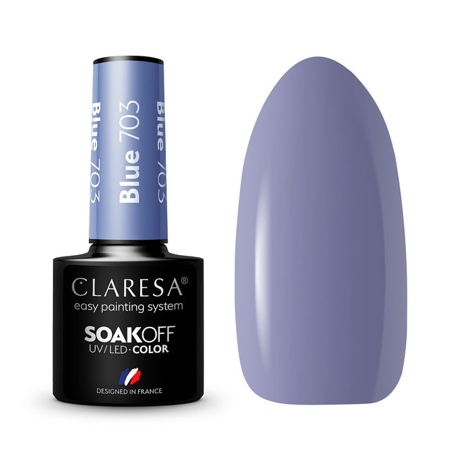 Claresa Soak Off UV/LED Blue lakier hybrydowy 5g