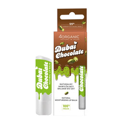 4organic Naturalny nawilżający balsam do ust Dubajska czekolada 5g
