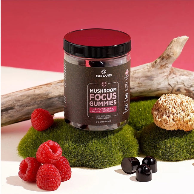 Solve Labs Mushroom Focus Gummies suplement diety w żelkach 60szt