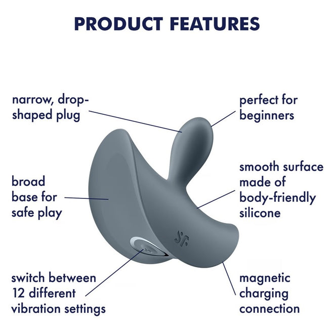 Satisfyer Booty Absolute Beginners 2 wibrator analny Grey
