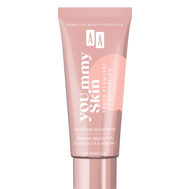 AA YOU.mmy Skin Peach Flawless Foundation podkład mineralny 30ml