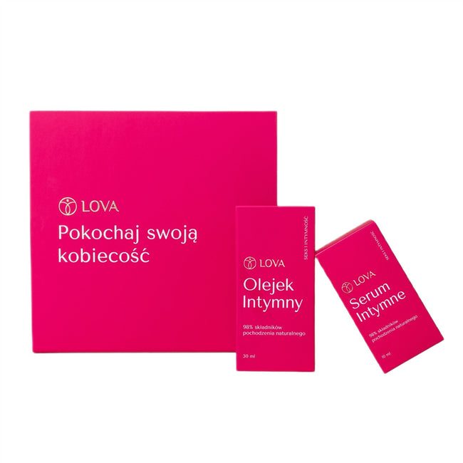 LOVA Pokochaj Swoją Kobiecość zestaw serum intymne 10ml + olejek intymny 30ml